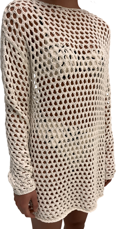 Crochet Knit Tunic Dress