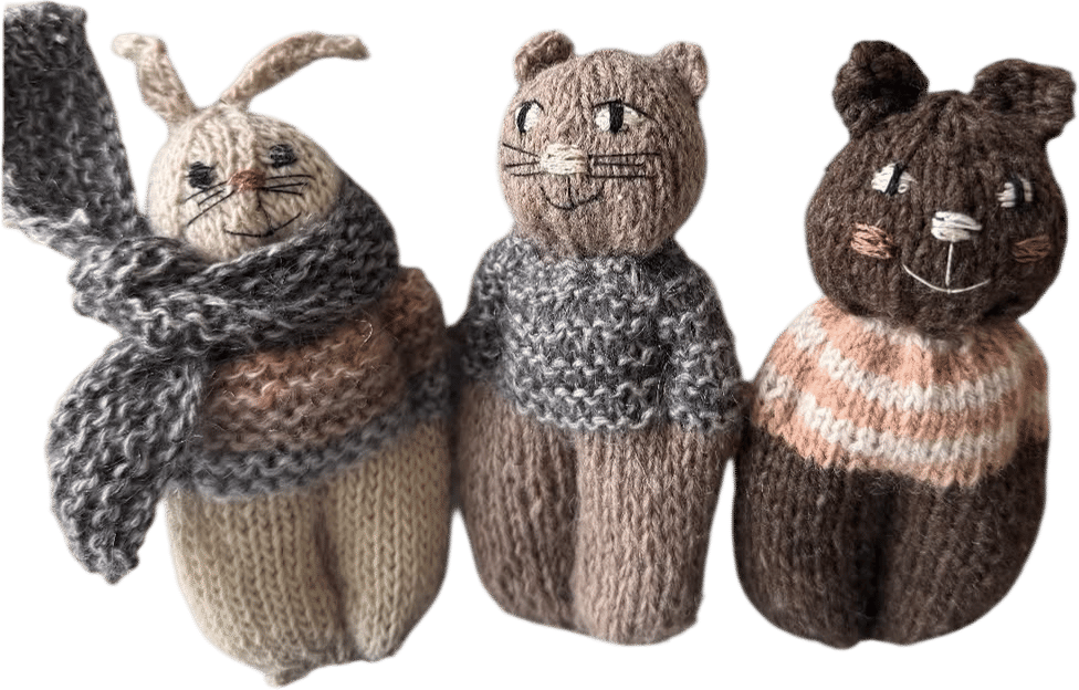 Izzy Teddy Bear Dolls Knitting Pattern