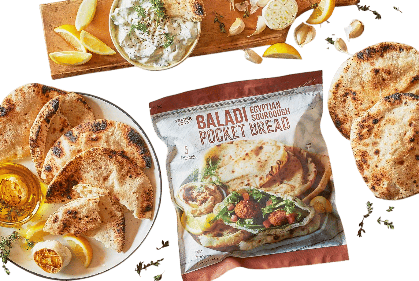 Baladi Egyptian Sourdough Pocket Bread