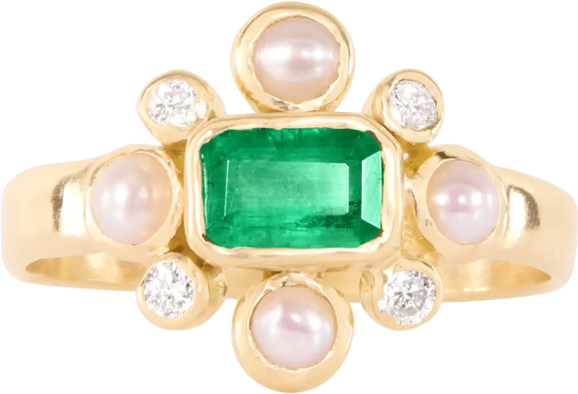 Aurelia Emerald Ring
