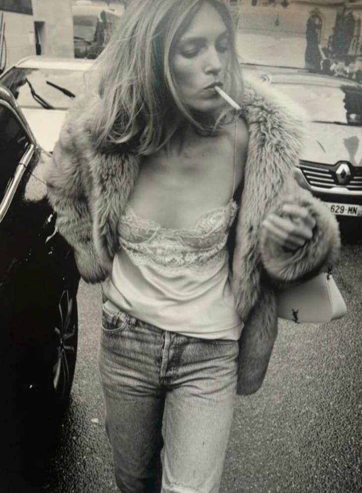 Lace with fur?