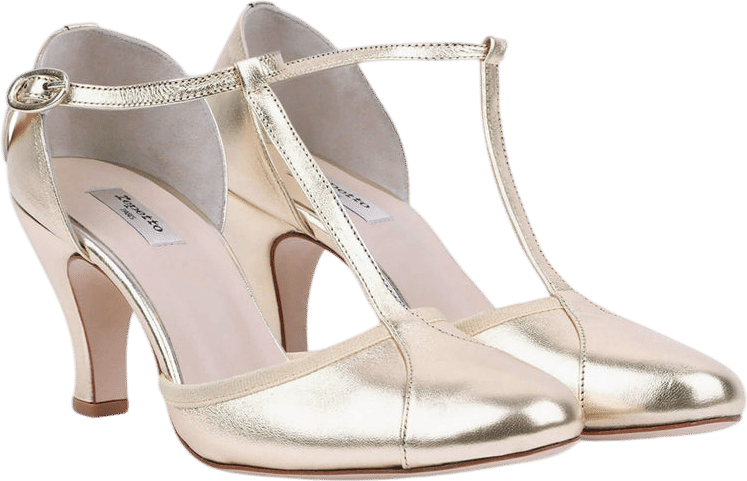 Repetto Baya T-Strap Sandals Light Gold