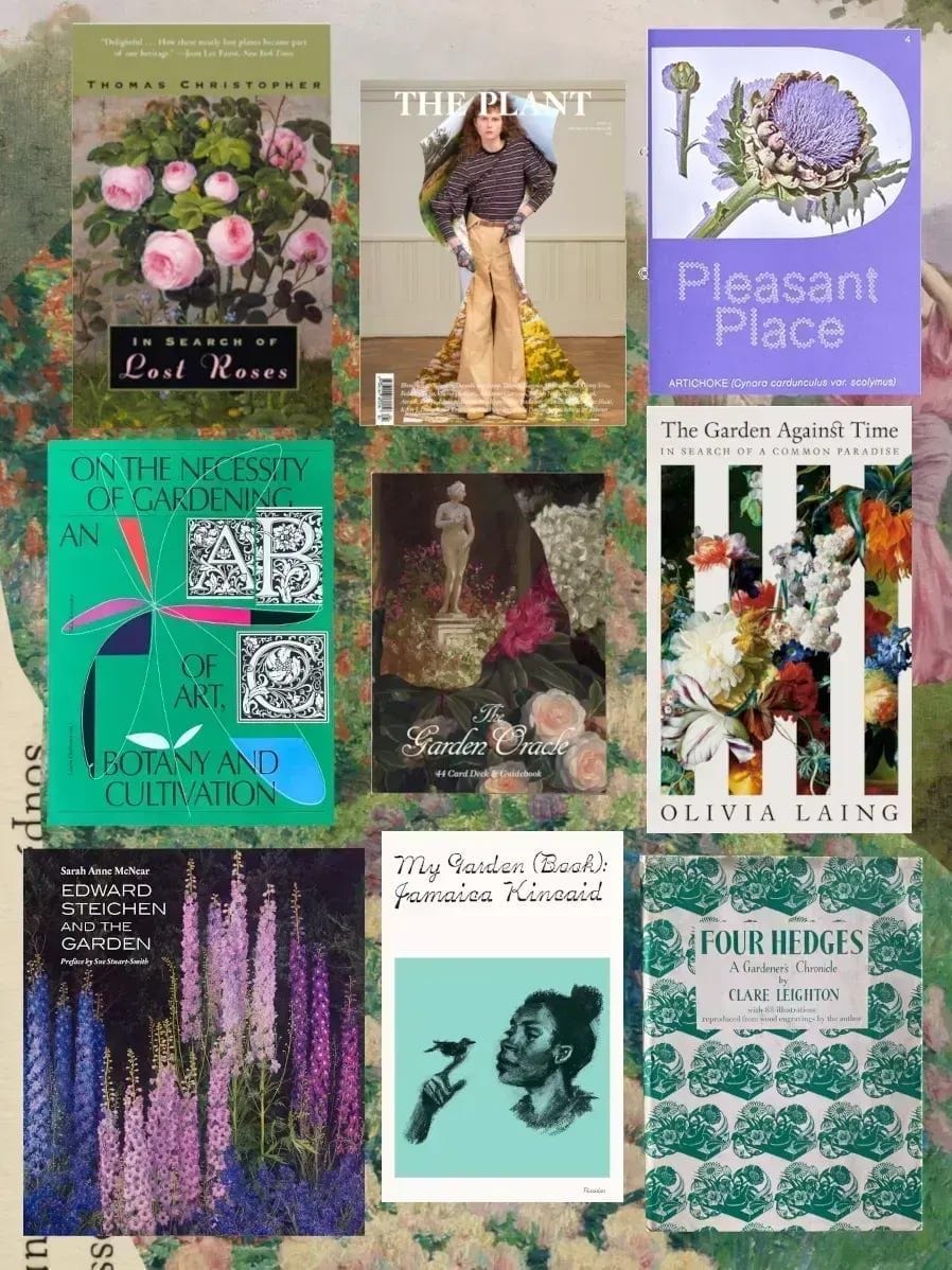 A starter library about gardens and plants