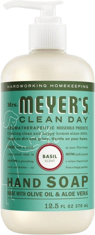 Mrs. Meyer's hand soap, especially the basil scent