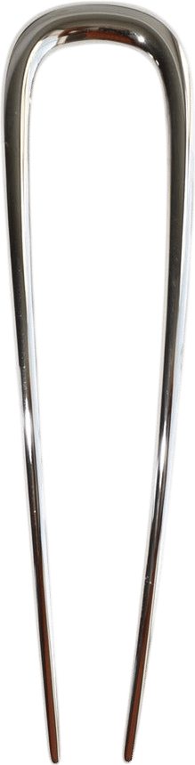 Midi French Hair Pin in Silver