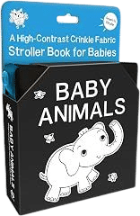 Baby Animals: A High-Contrast Crinkle Fabric Stroller Book