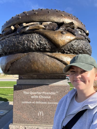 McDonald's Quarter Pounder Statue