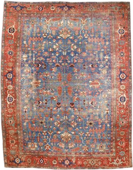 Antique Persian Heriz Serapi Rug (9'6" x 12'4")