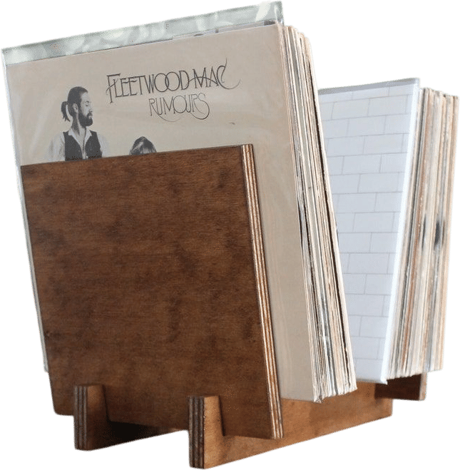Vinyl Record Flip Rack Storage Display