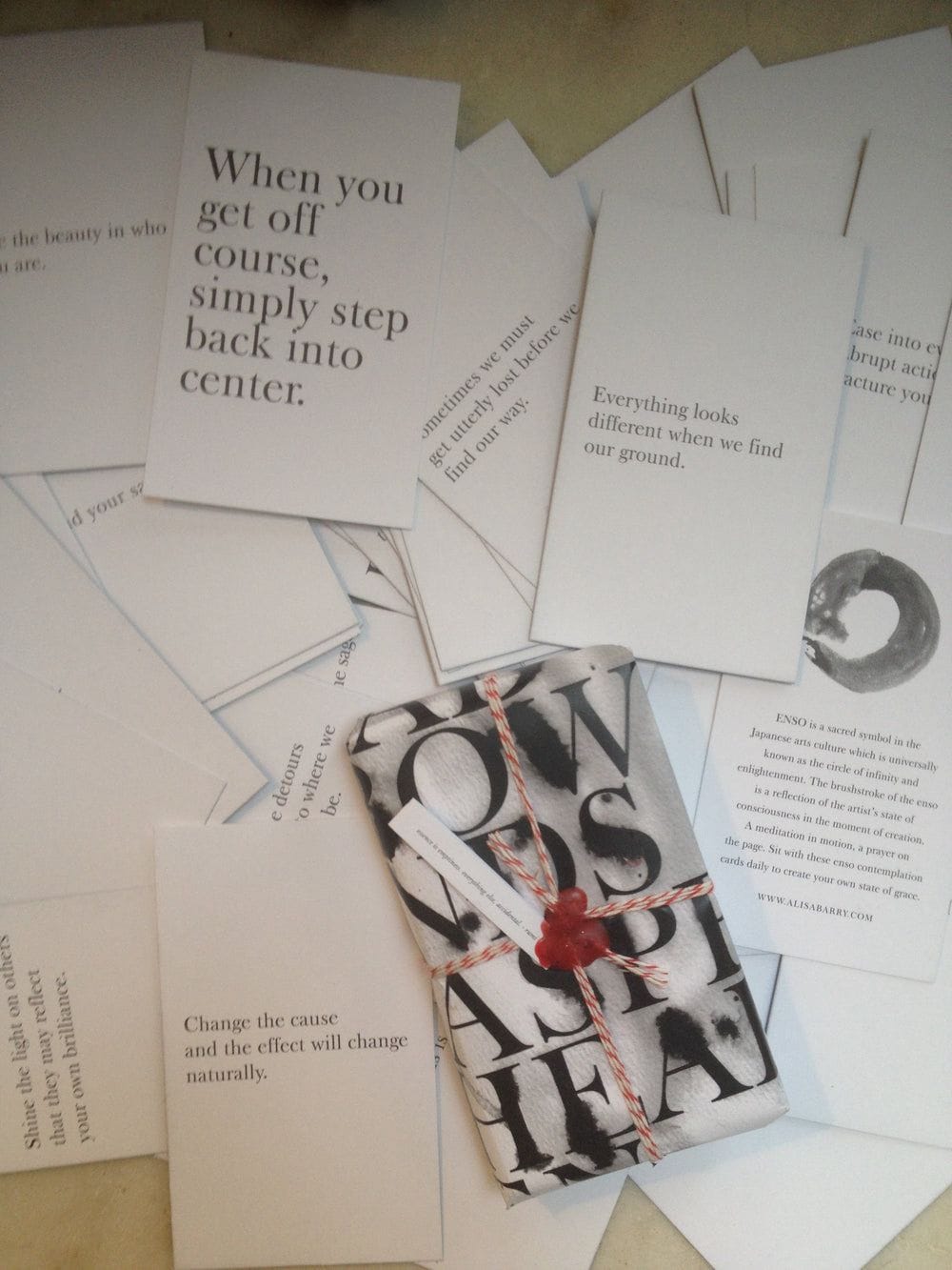ensO Contemplation Cards by Bella Cucina