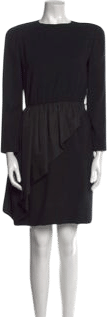 Vintage Knee-Length Draped Dress