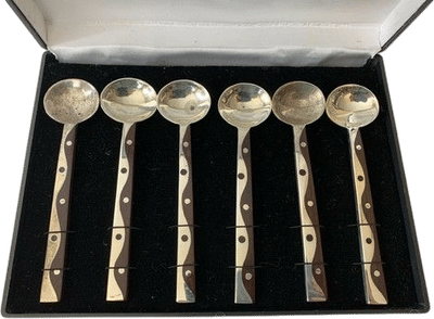 JV Violante Ulrich Norma Shafer Oaxaca Sterling Silver Spoon Set