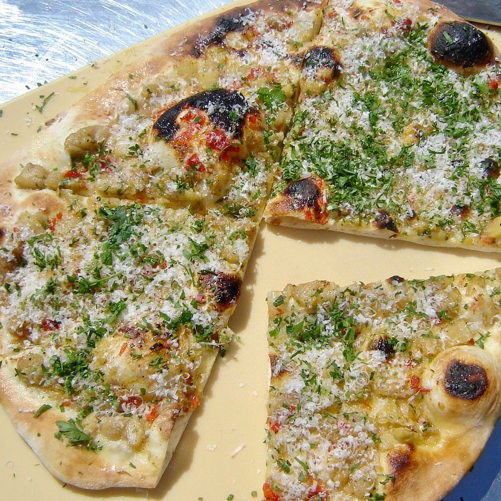 Spicy Eggplant Flatbread Recipe