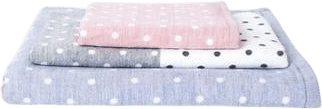 Polka Dot Chambray Towels