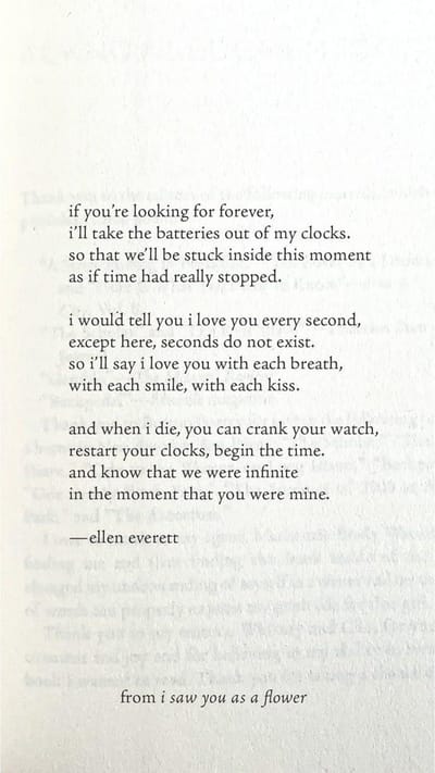 I Saw You as a Flower: A Poetry Collection