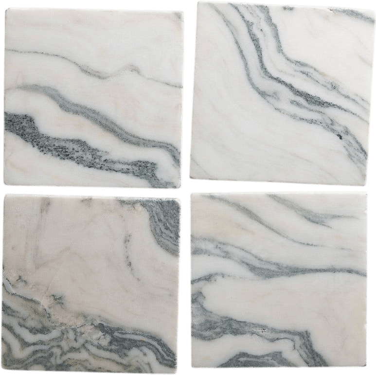 Cipollino 6"x6" Tumbled Marble Tile