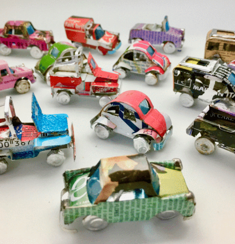 Upcycled Tin Fair Trade Model Cars