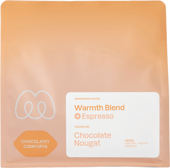Monogram coffee warmth espresso beans