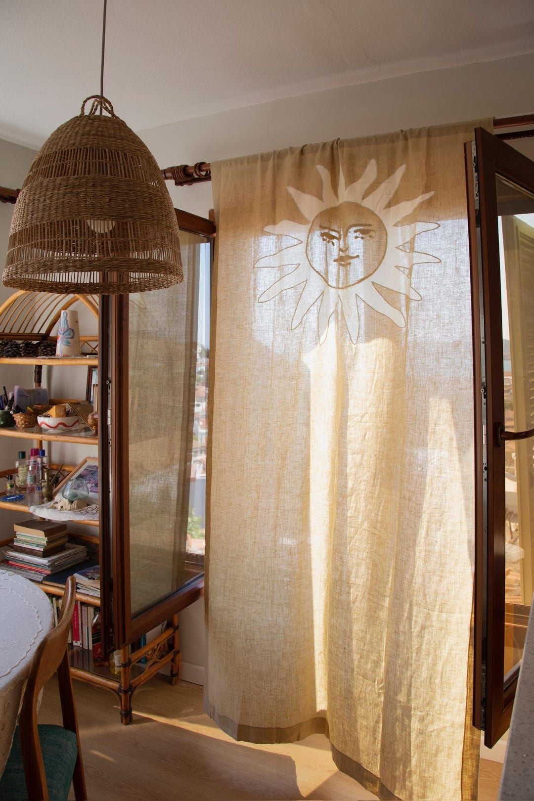 Sun Kissed Linen Curtain