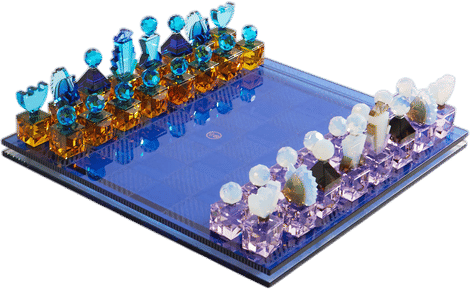Lucite Chess Set
