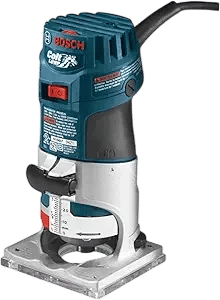 BOSCH PR20EVS Colt 1.0 HP Variable-Speed Palm Router - 5.6 Amp Motor, Soft Start, Constant ResponsCircuitry, Ergonomic Grip, Rugged Aluminum Base, Quick-Clamp System, 1/4" Collet
