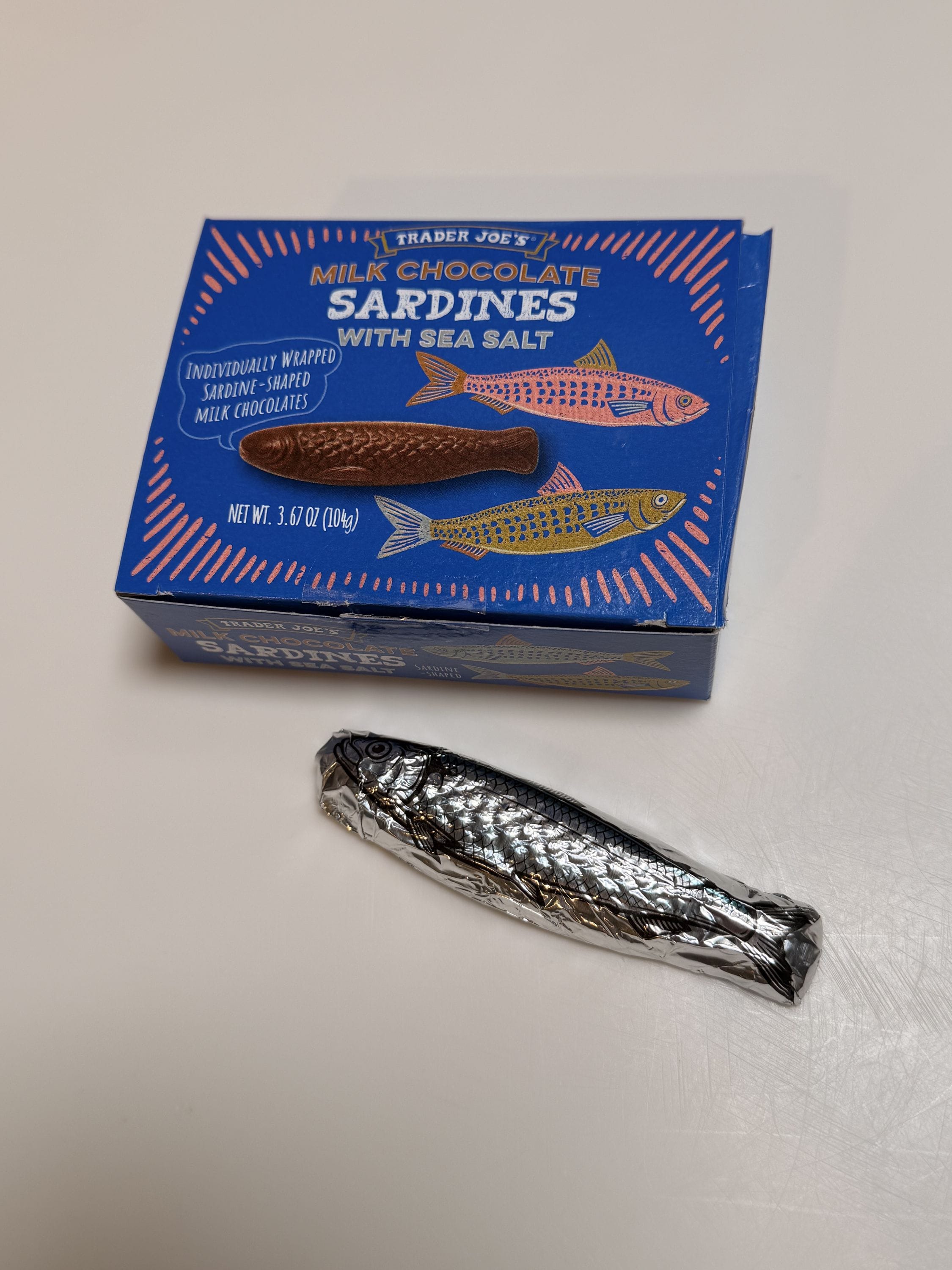 Chocolate sardines from trader joes