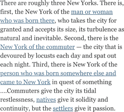 The 3 New Yorks of E. B. White