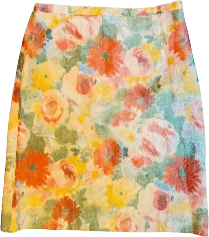Dosa Silk Floral Skirt