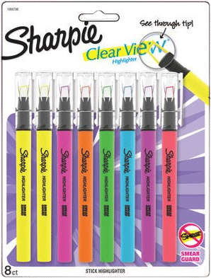Sharpie Clear View Highlighter Stick