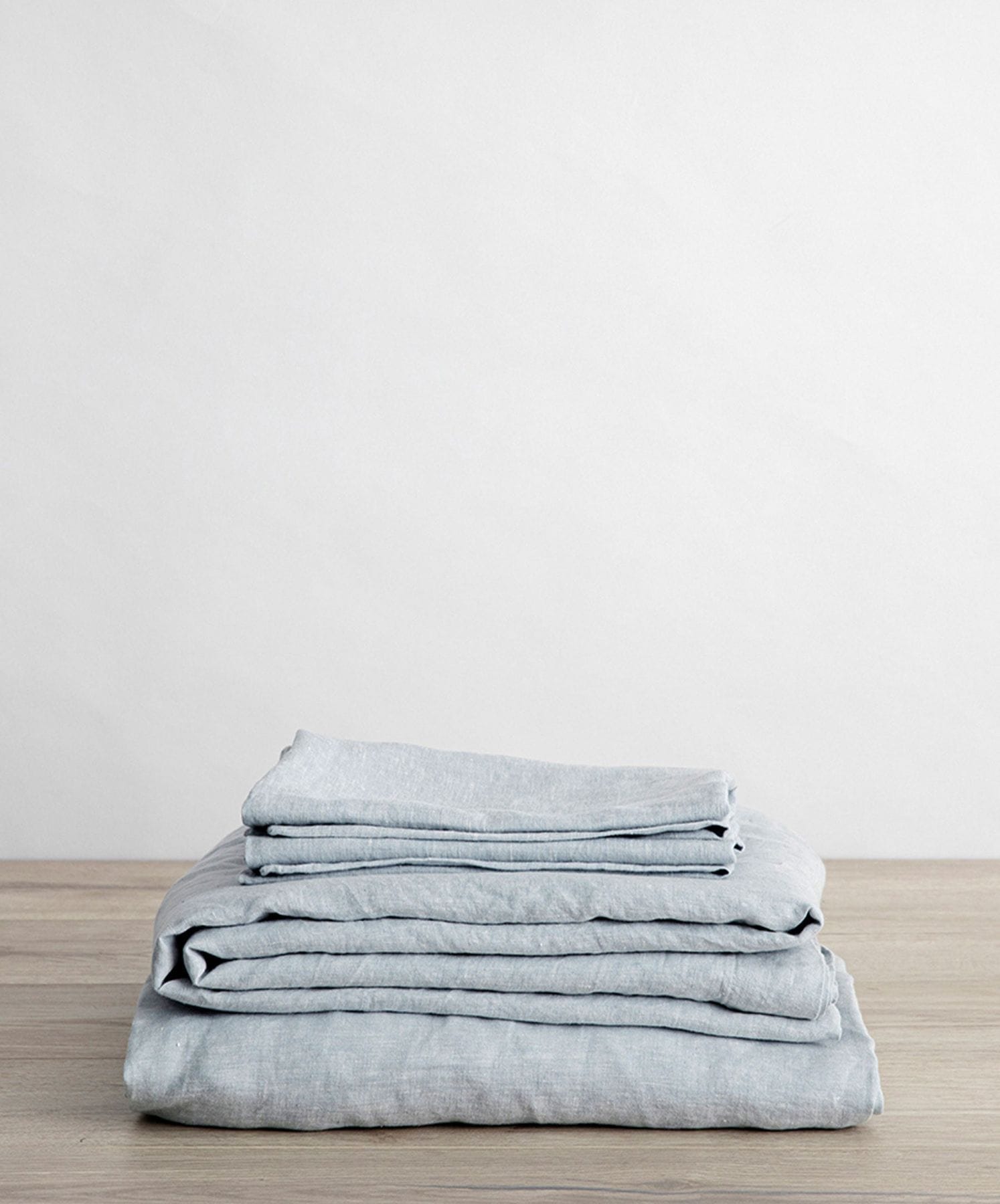 CULTIVER Linen Sheet Set - Sky