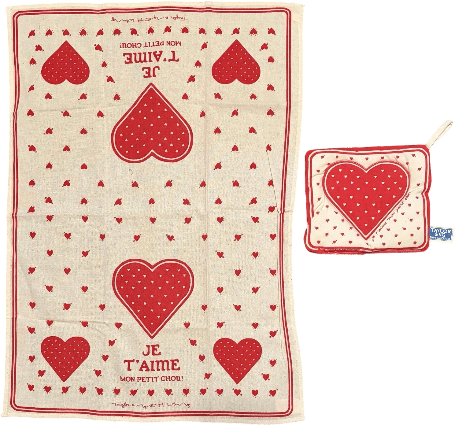 Taylor & Ng 1979 Tea Towel & Potholder Set