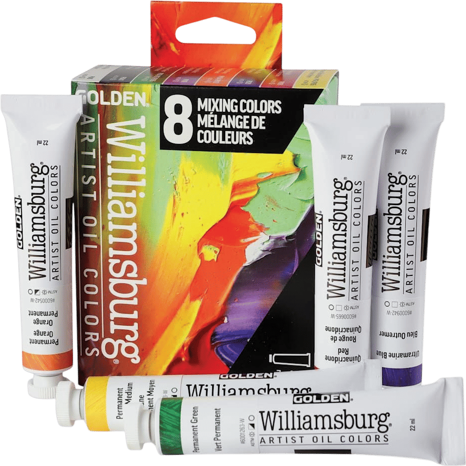 Williamsburg Handmade Oil Paints - Set of 8, Mixing