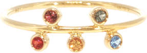 Iris Multi-Coloured Ceylon Sapphire Bar Ring