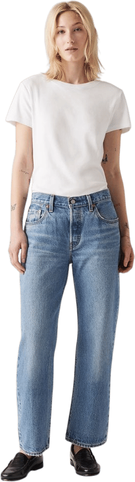 Levi's 501 90 Cheville Jeans - Délavage Moyen