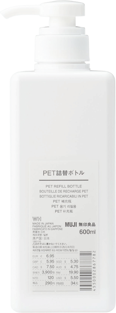 PET Rectangular Refill Bottle