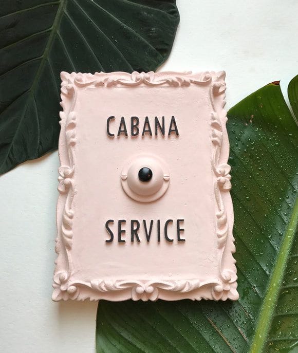 House of Golightly Cabana Service Button - Ringing Version