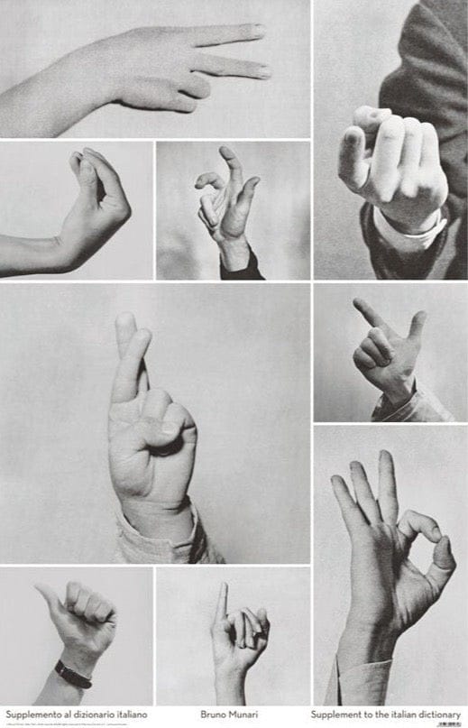 Bruno Munari Supplemento al dizionario italiano Poster (2012)