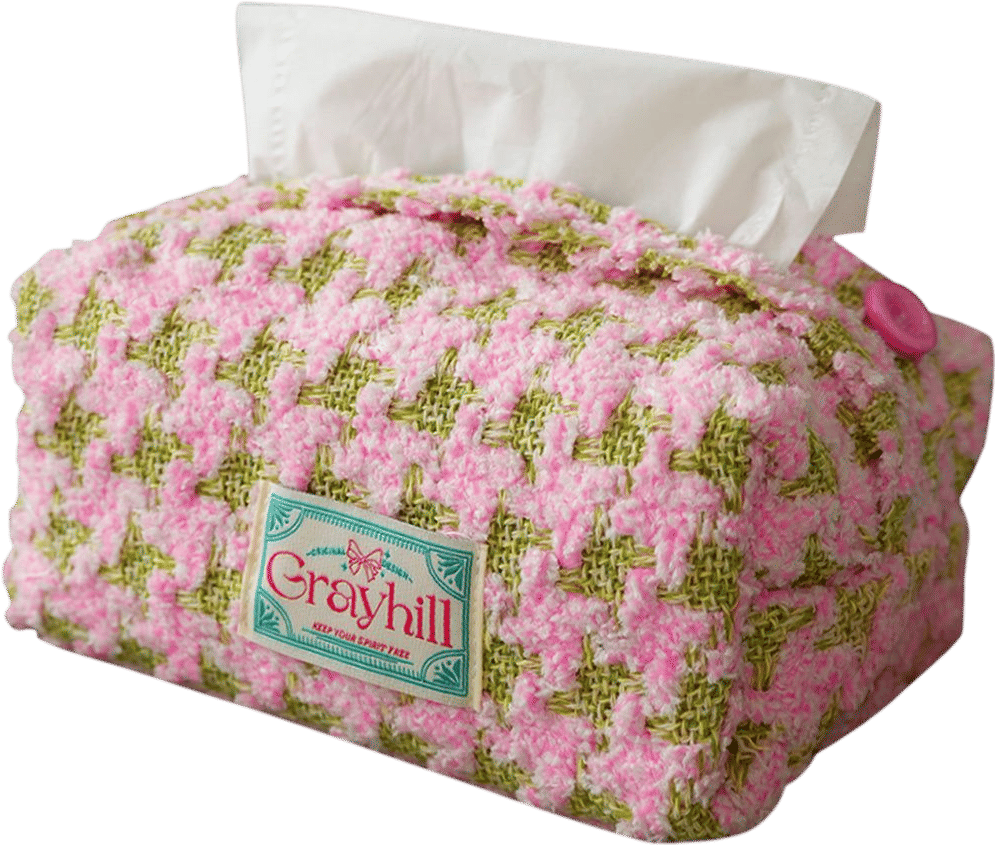 easygood.shop Pink Tissue Box Cover
