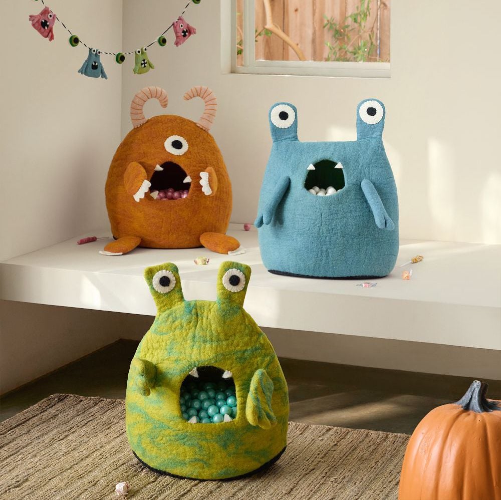 West Elm Halloween Felt Monster Candy Holder