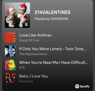 My Special Valentines Day Playlist