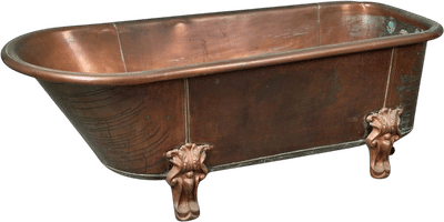 Antique Ewart & Son Copper Roll Top Bathtub