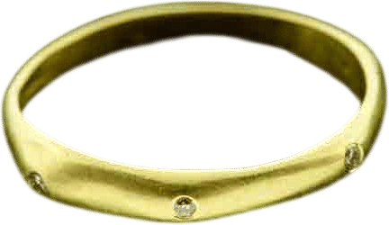 Bamboo Pavé Diamond Ring