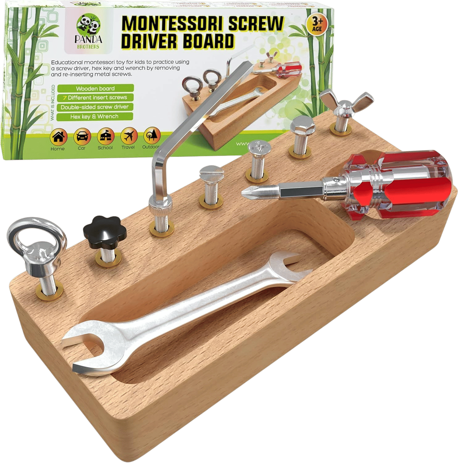 montessori screw driver board