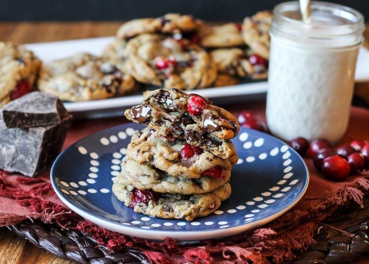 Cranberry Dark Chocolate Chunk Cookies