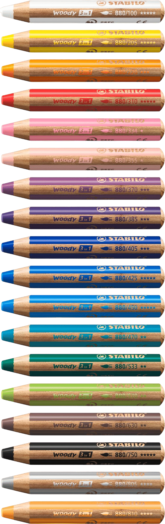 Stabilo woody pencils