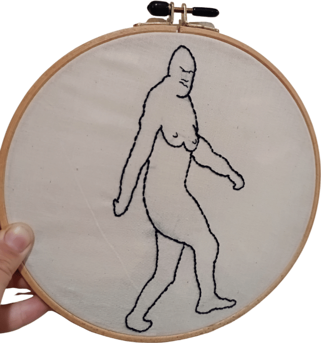 embroidering some weird bullshit