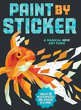 paint by stickers books