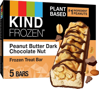 Frozen Peanut Butter Dark Chocolate Bars