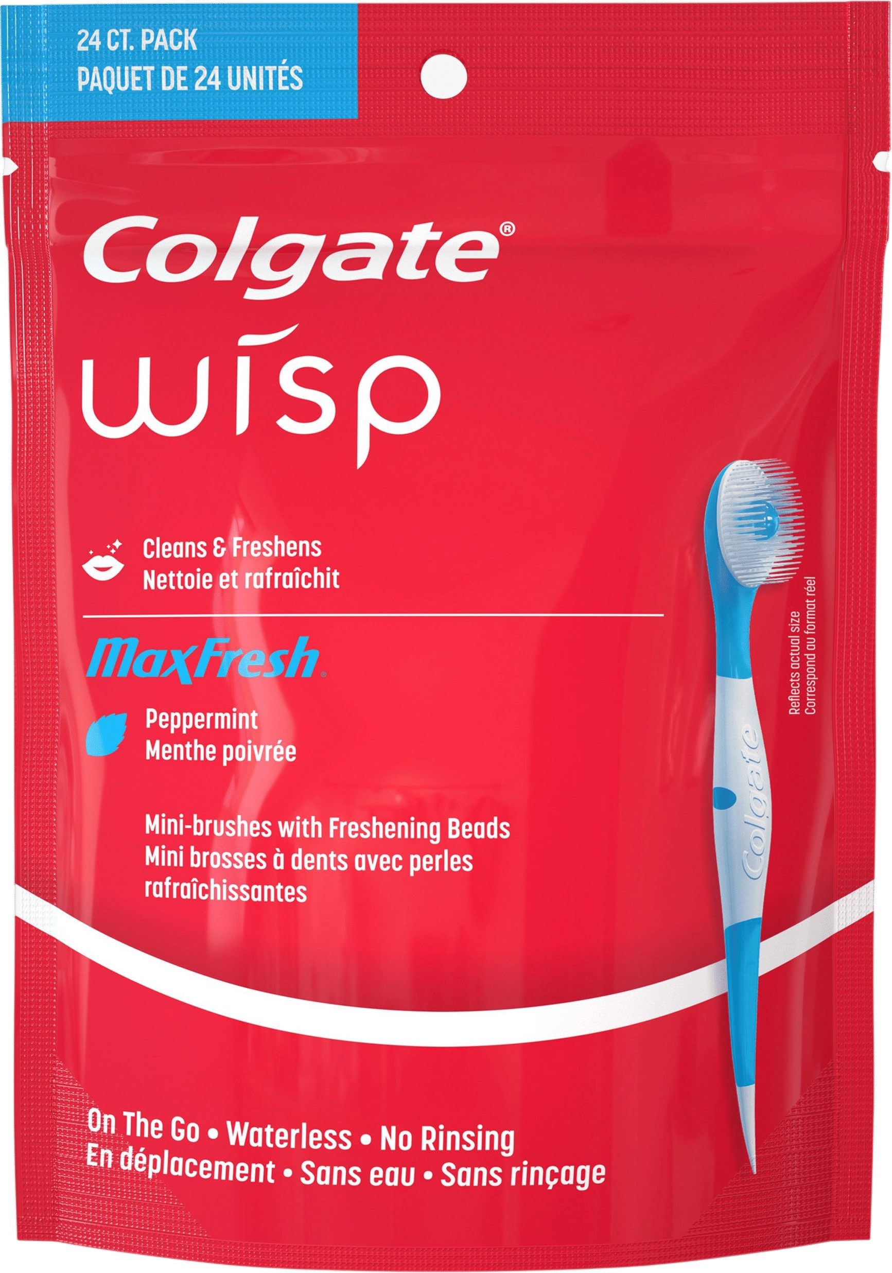 Max Fresh Wisp Disposable Mini Toothbrushes
