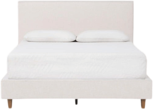 Living Spaces Dean Sand II Upholstered Panel Bed - Queen